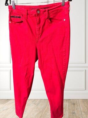 Calvin Klein Red Denim Jeans Women's 32